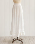 Edwardian White Cotton Petticoat Pocket Skirt