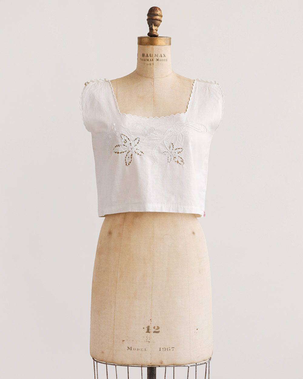 Edwardian Broderie Anglaise Cotton Top