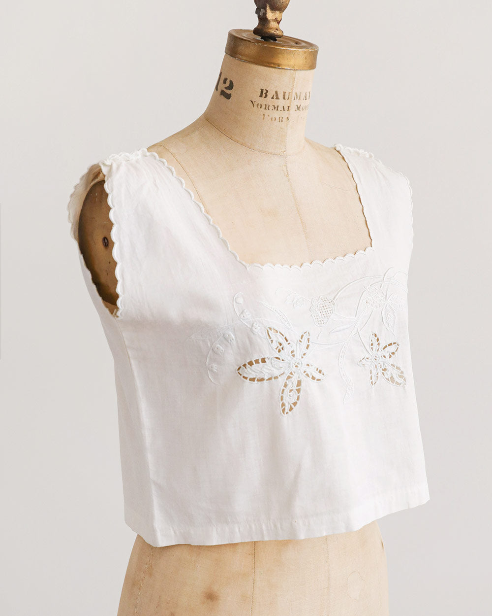 Edwardian Broderie Anglaise Cotton Top