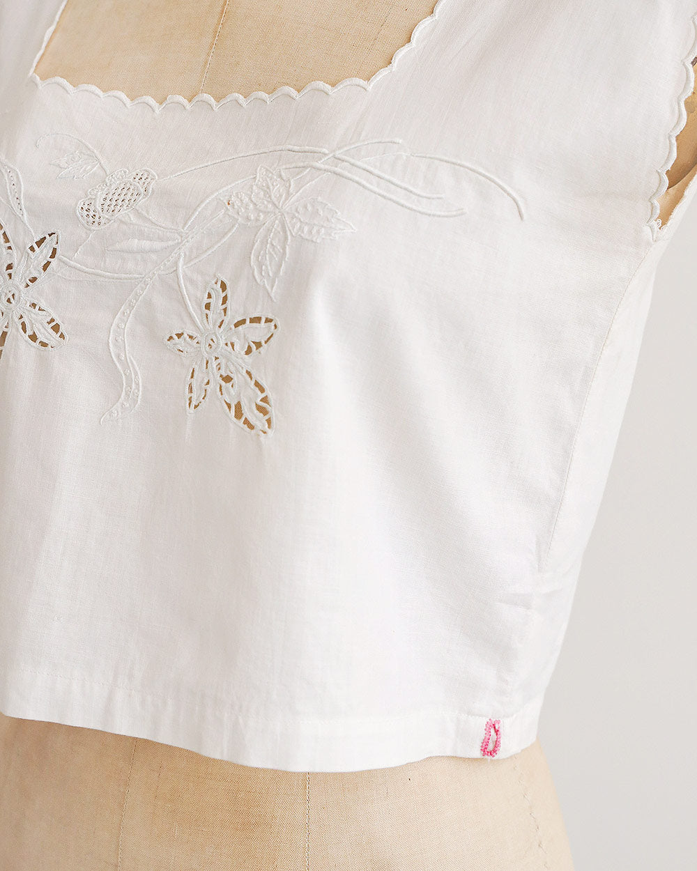 Edwardian Broderie Anglaise Cotton Top