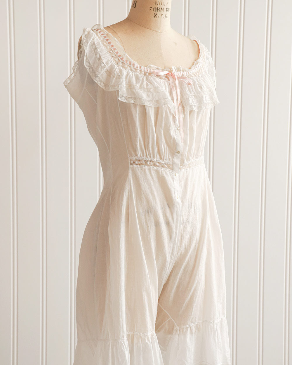 Antique 1910s Cotton Step-In