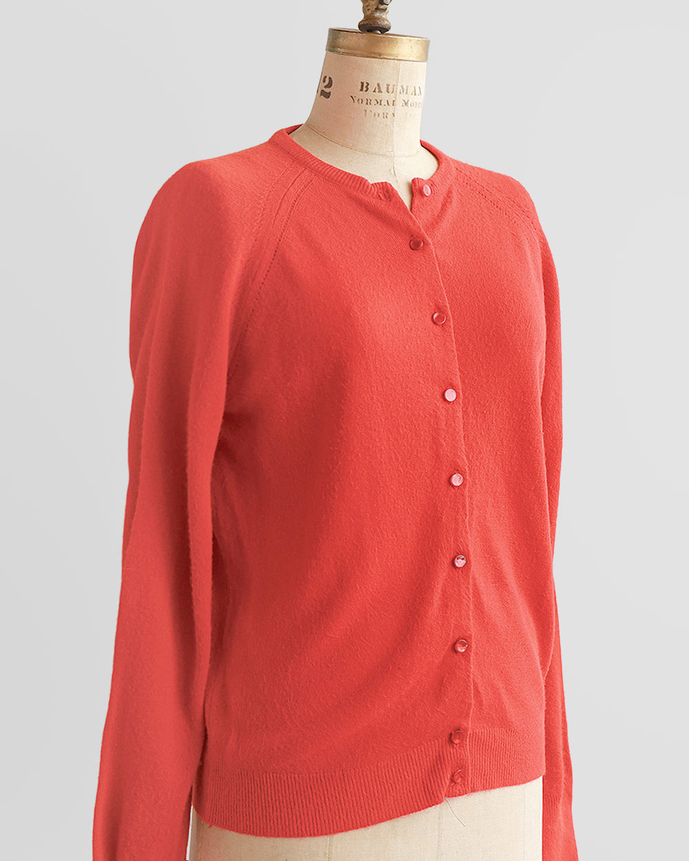 1960s Red Raglan Sleeve Cardigan