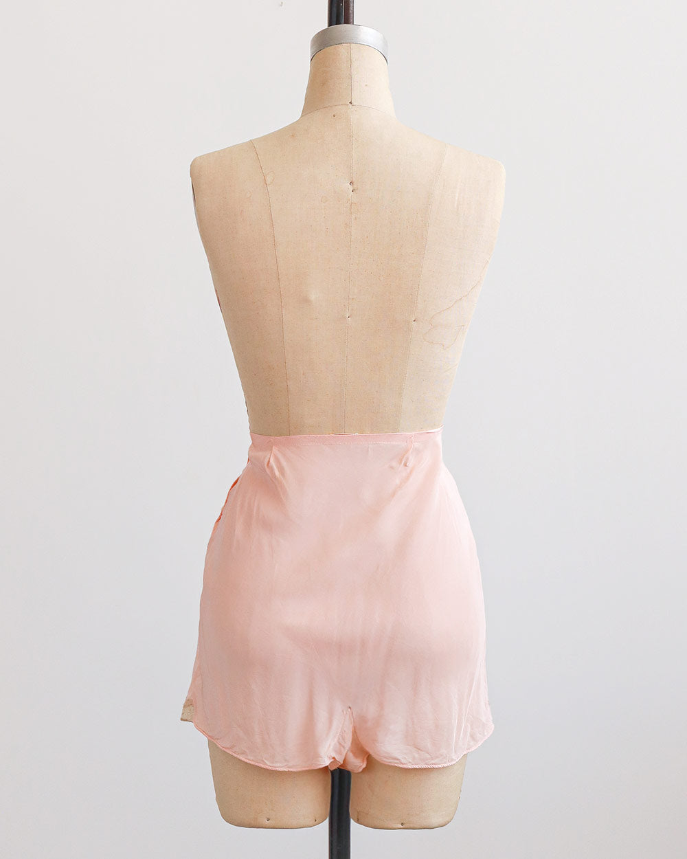 1930s Blush Pink Silk Tap Shorts