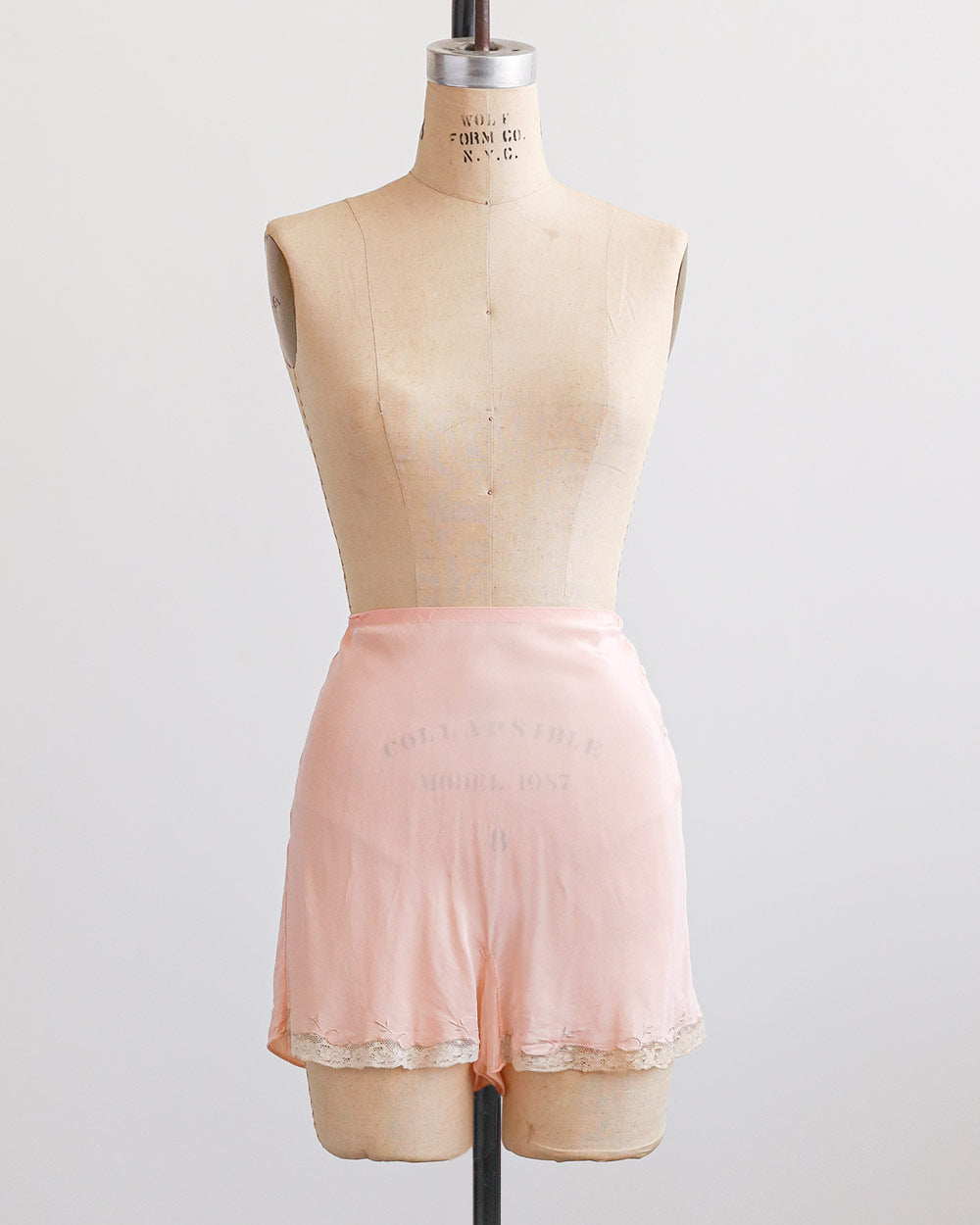 1930s Blush Pink Silk Tap Shorts