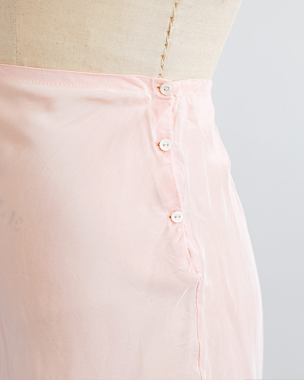 1930s Blush Pink Silk Tap Shorts