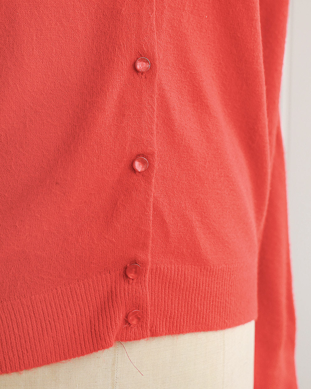 1960s Red Raglan Sleeve Cardigan