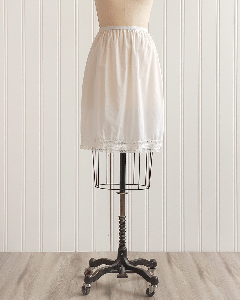 1960s White Nylon Half Slip