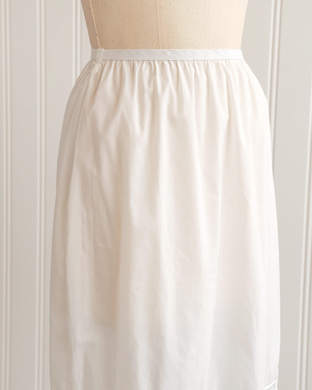 1960s White Nylon Half Slip