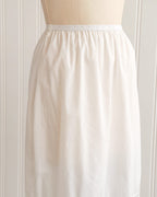 Witte nylon halve onderrok uit de jaren 1960