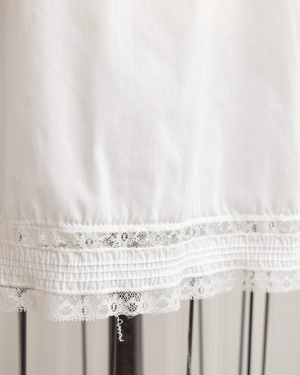 1960s White Nylon Half Slip