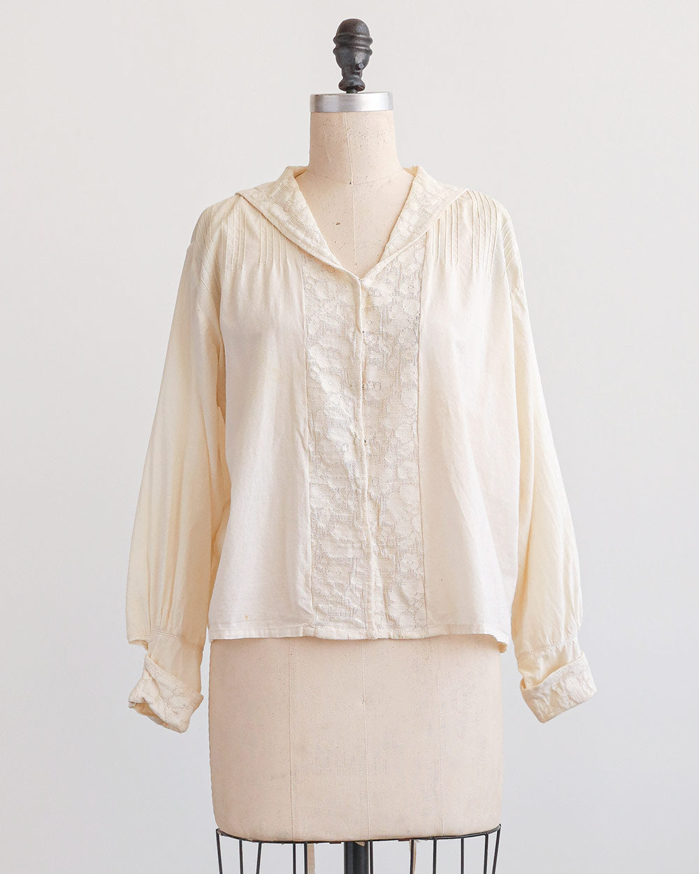 Edwardian Cotton Pintuck Blouse