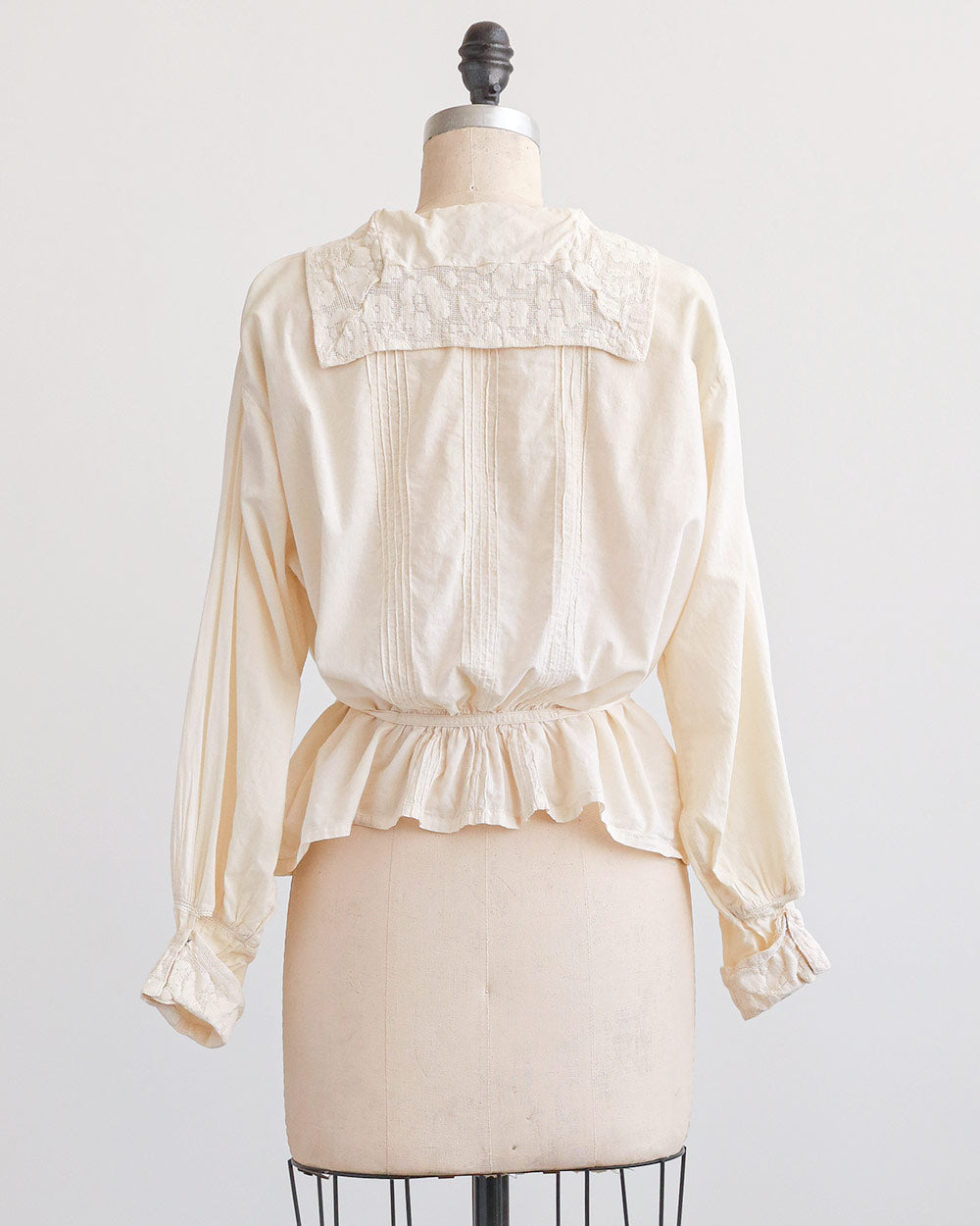 Edwardian Cotton Pintuck Blouse