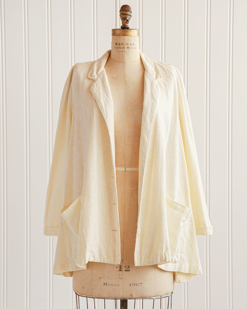 1990s Cream Cotton Swing Jacket