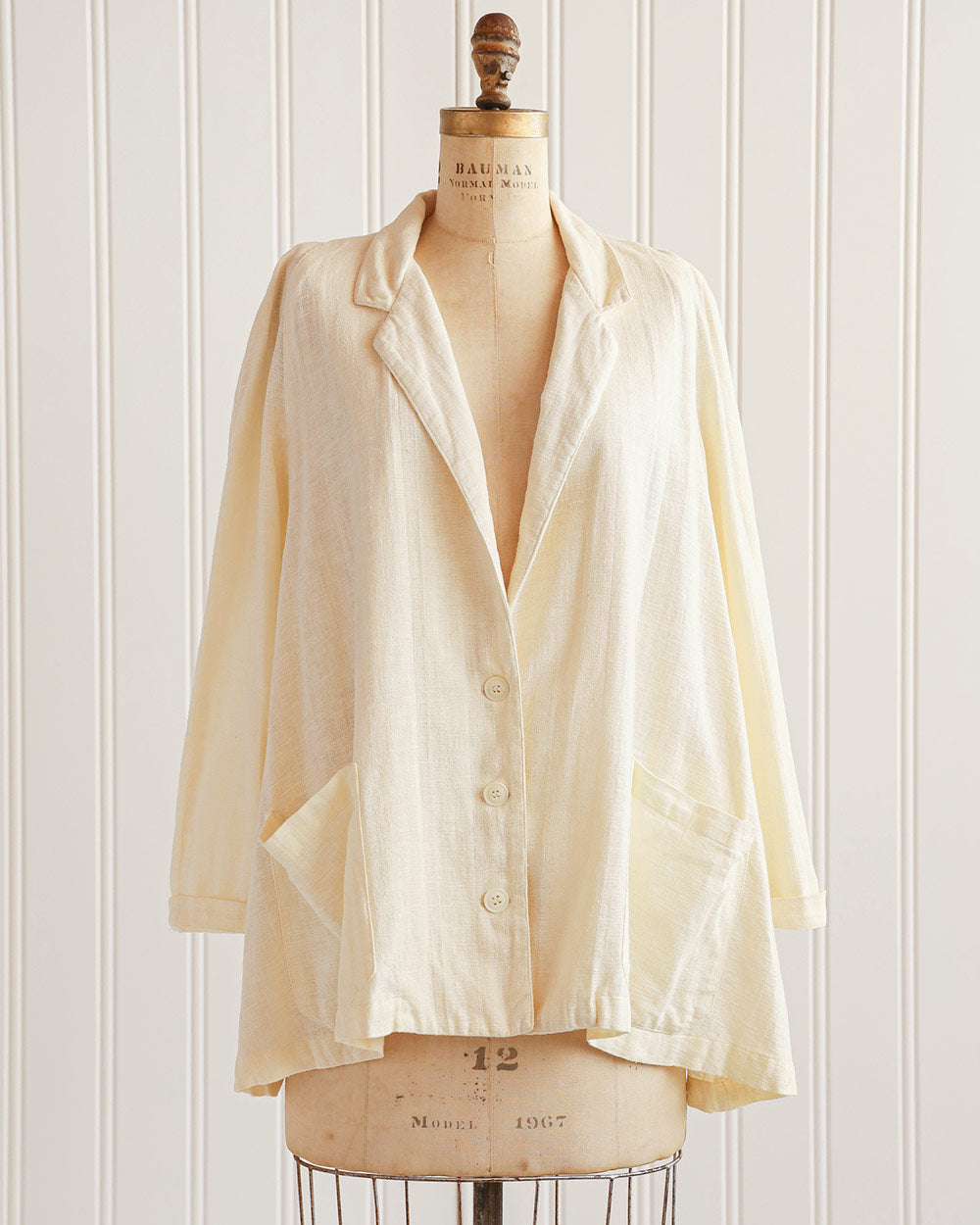 1990s Cream Cotton Swing Jacket