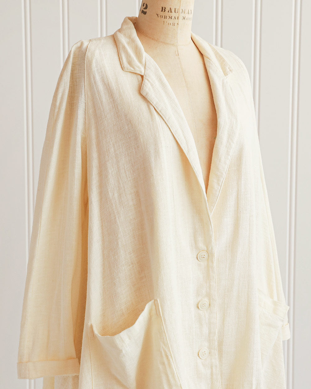 1990s Cream Cotton Swing Jacket